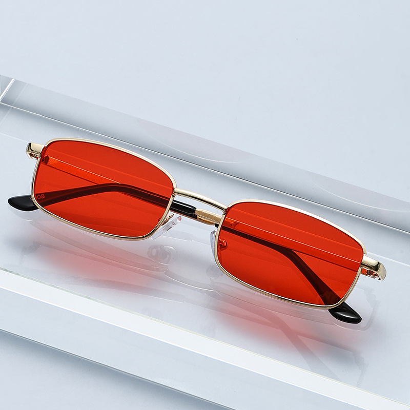 Sunglasses Uv400 - Fashion Punk Sunglasses Women Men Square