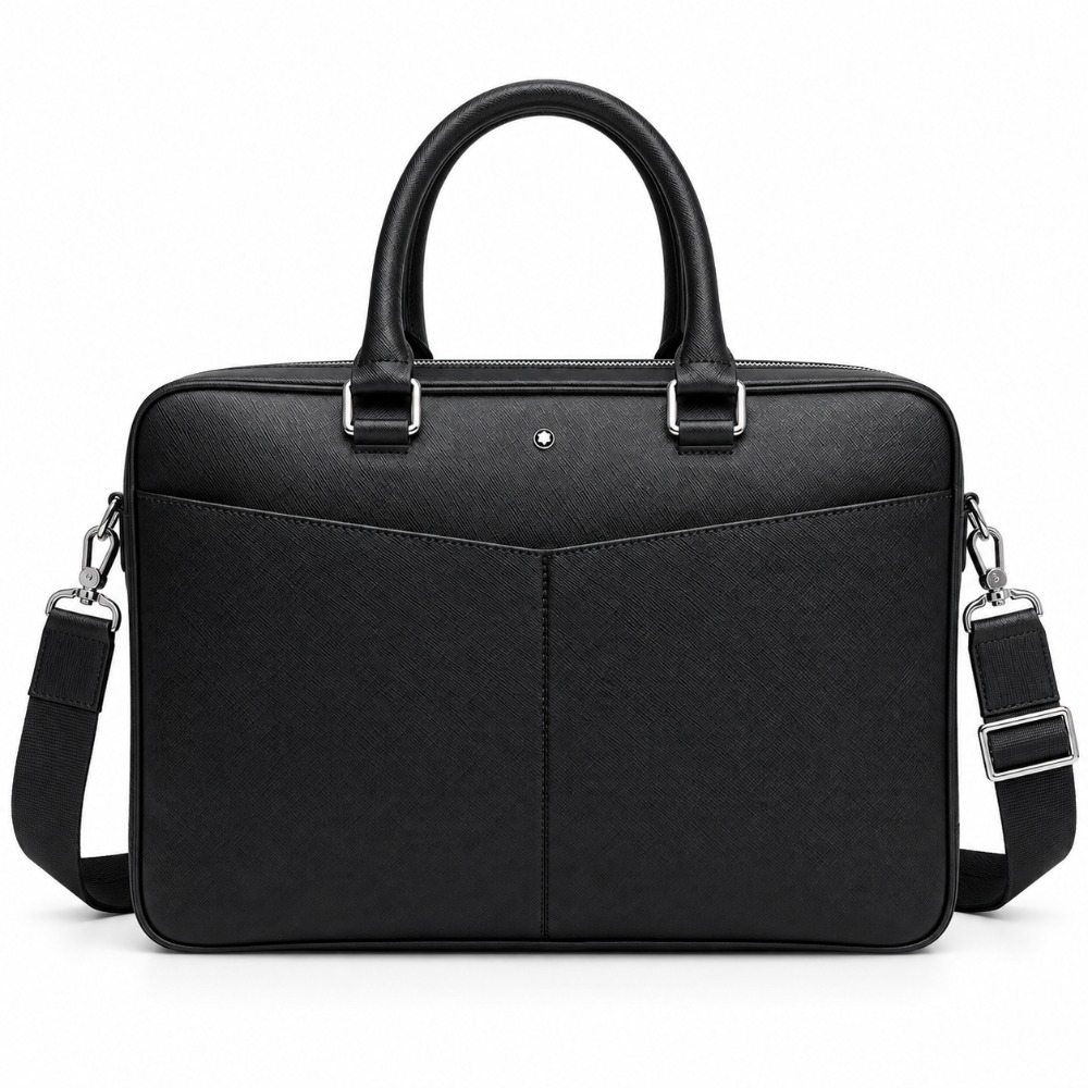 Leather Briefcase - Luxury Men Business Briefcase High Quality