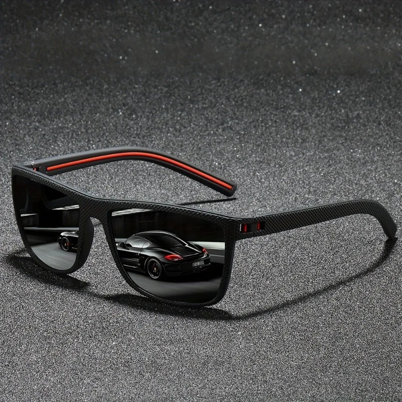 Sunglasses Uv400 - Fashion Vintage Square Cycling Sunglasses Men