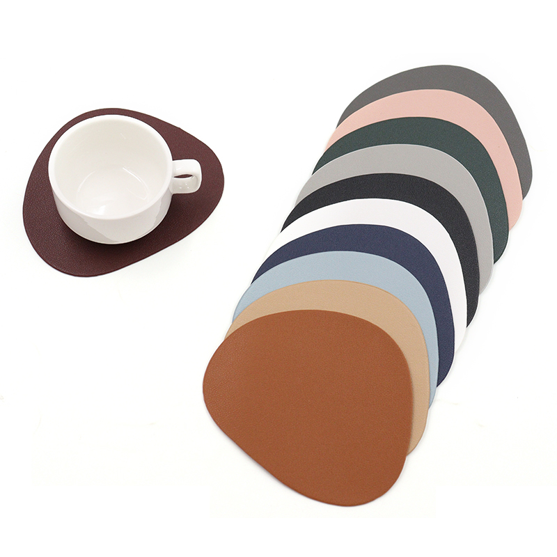 Marble Coaster Set - Faux Leather Placemats and Coasters Set,