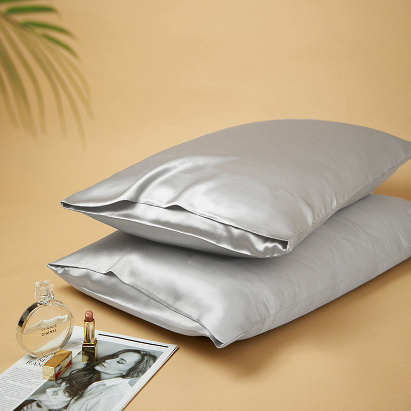 Silk Pillowcase - 1pair Housewife Pillowcase Both Sides 22MM