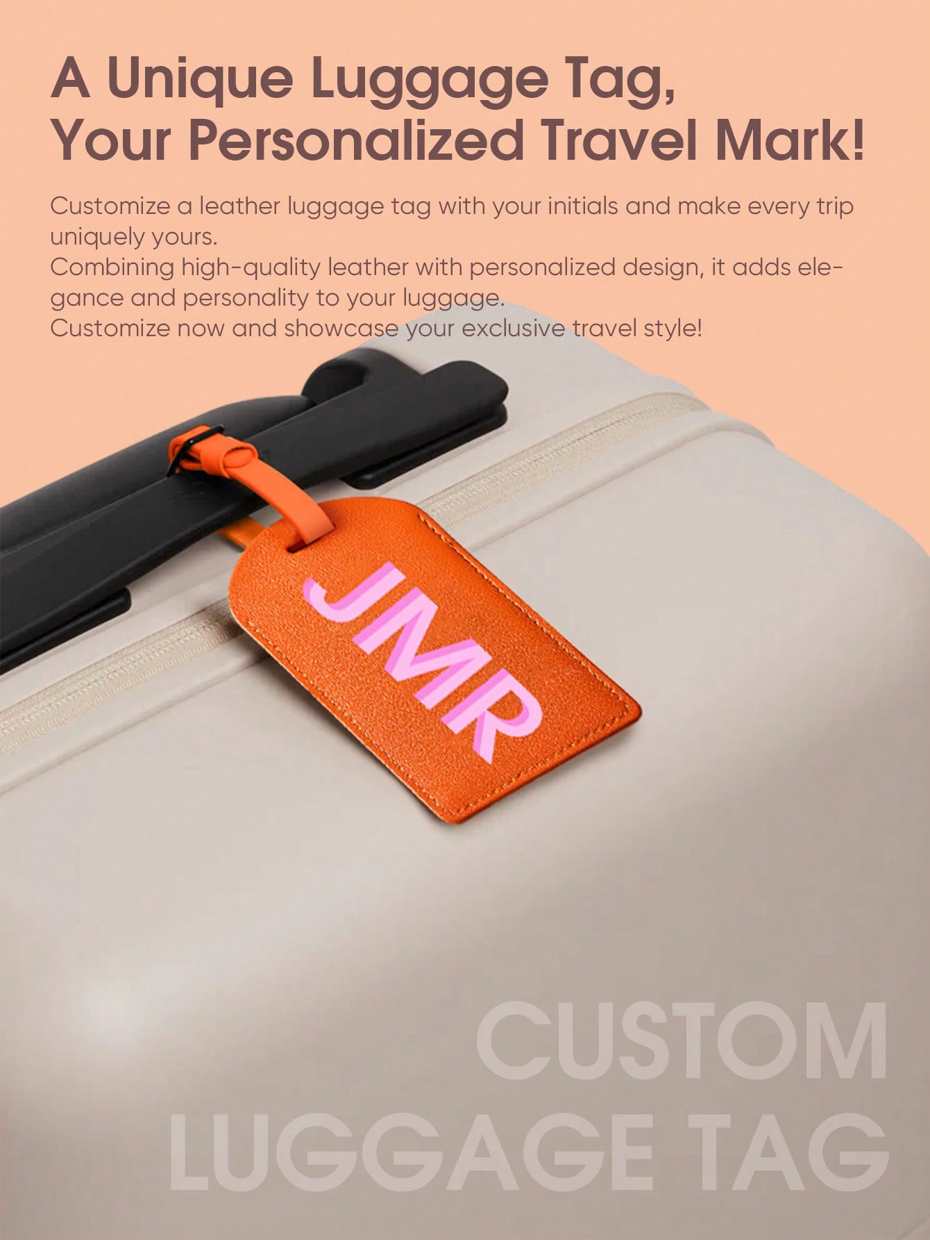 Personalized Initial Luggage T - Leather Briefcase recension och pris