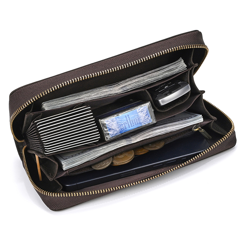 Genuine Leather Clutch Wallet  - Leather Wallet Men recension och pris
