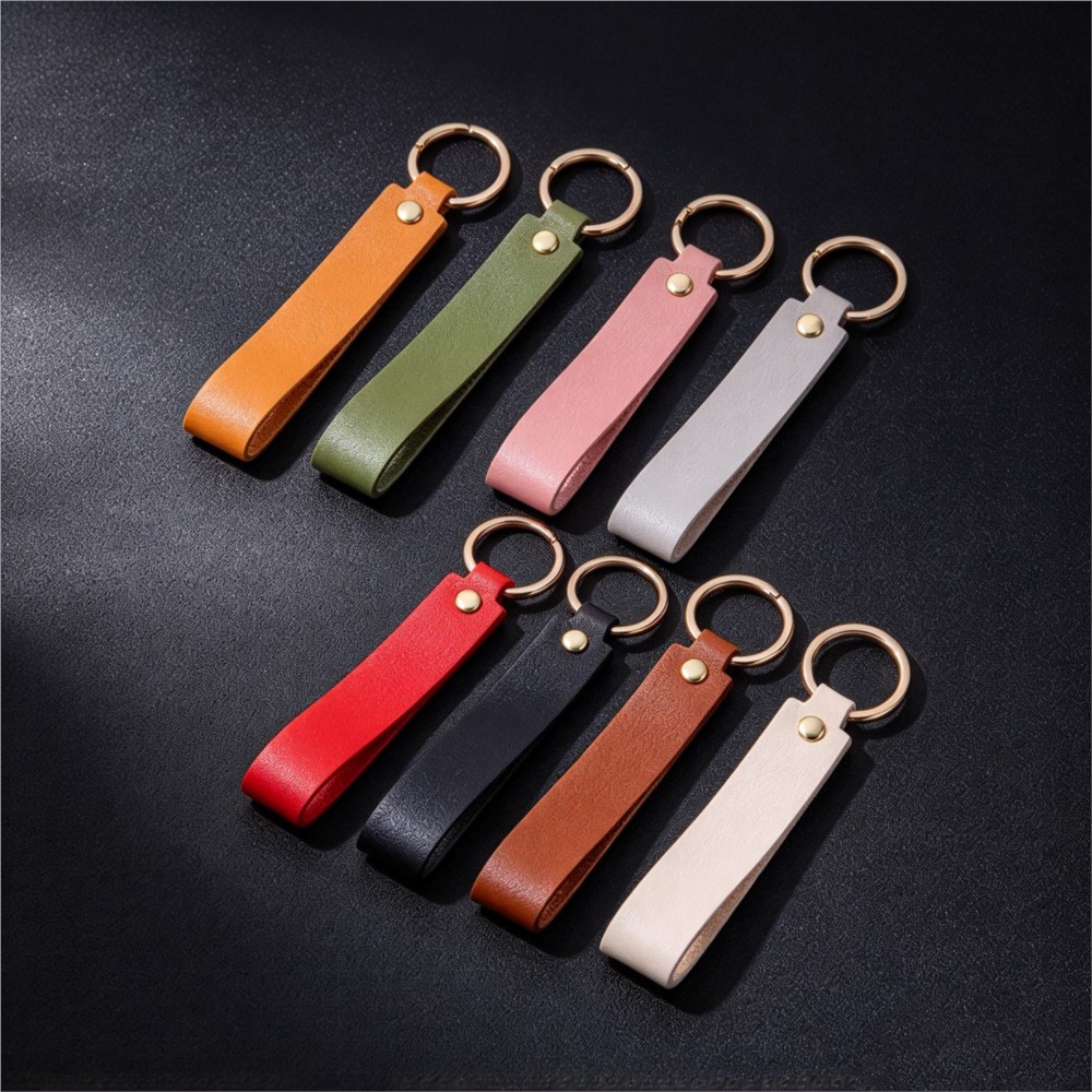 1/5pcs PU Leather Keychain Gif - Leather Wallet Men recension och pris