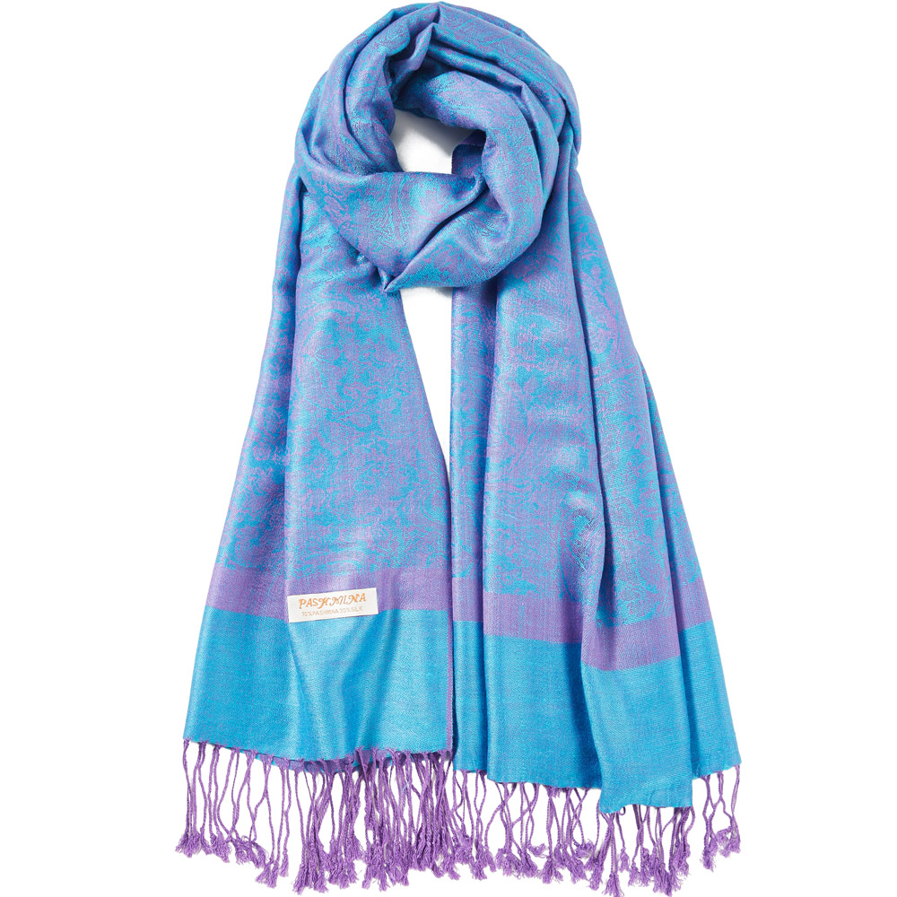 Paisley Pashmina Silk Shawl Ja - Cashmere Scarf recension och pris