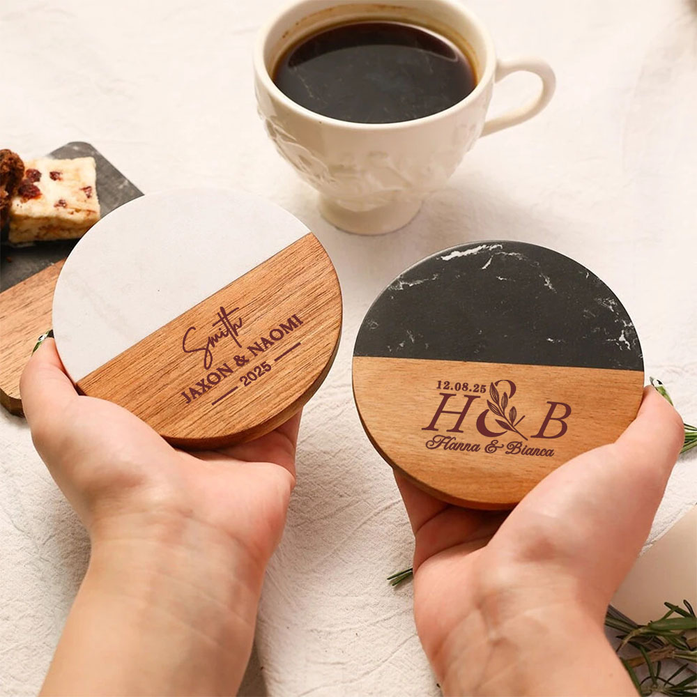 Personalized Marble Coaster Se - Marble Coaster Set recension och pris