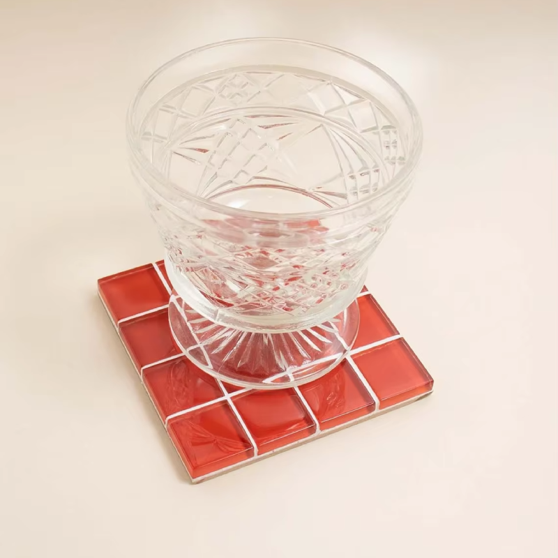 3 in 1 Colorful Mosaic Glass S - Marble Coaster Set recension och pris