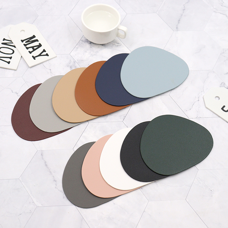 Faux Leather Placemats and Coa - Marble Coaster Set recension och pris