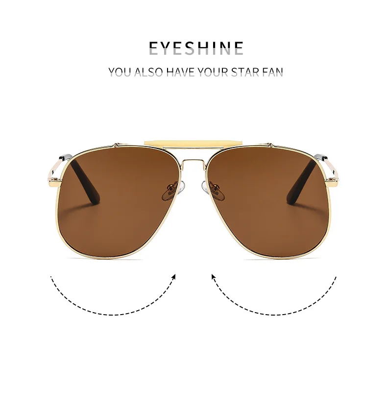 Retro Metal Double Bridge Pilo - Designer Sunglasses recension och pris