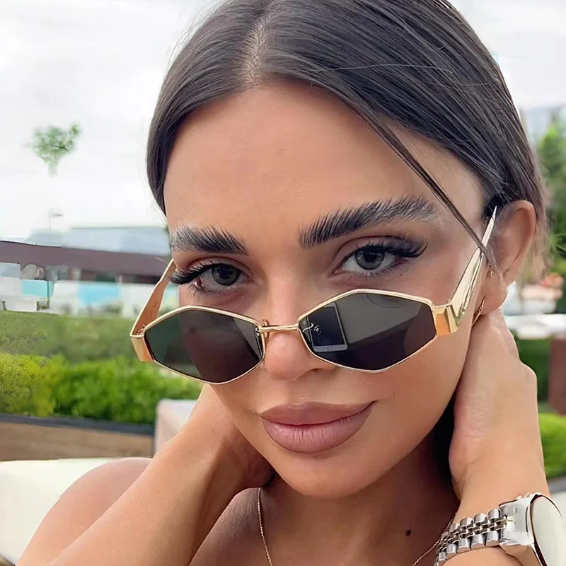 Fashion Polygonal Women Sungla - Designer Sunglasses recension och pris