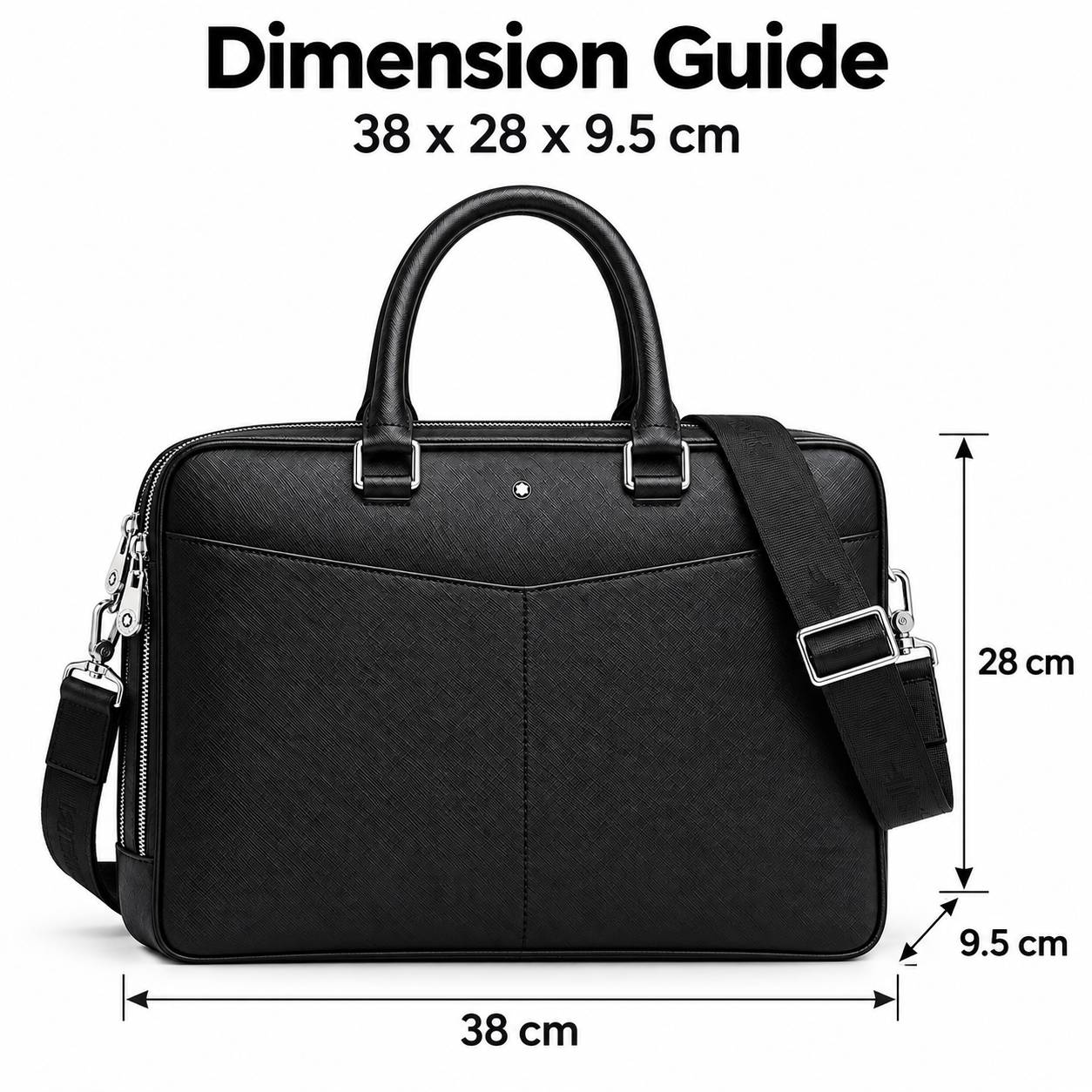 Classic Men Business Briefcase - Leather Briefcase recension och pris
