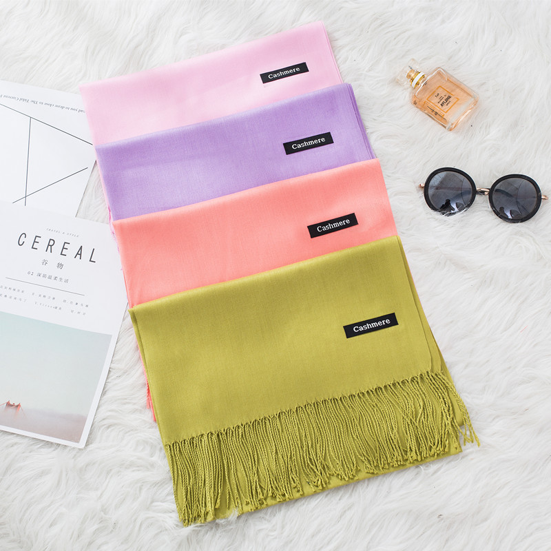 Fashion Solid Color 2020 Women - Cashmere Scarf recension och pris