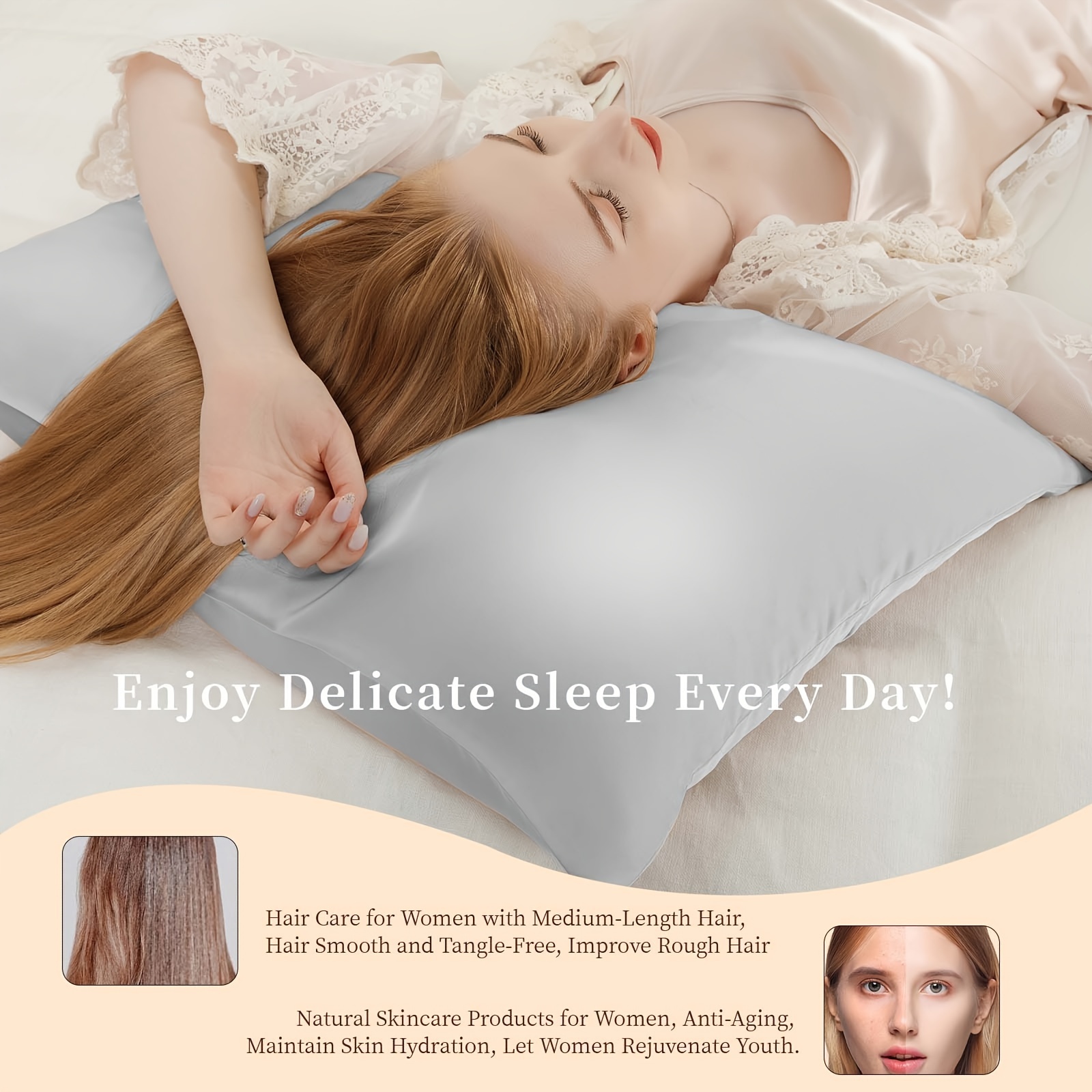 2pcs of Mulberry Silk Pillowca - Silk Pillowcase recension och pris