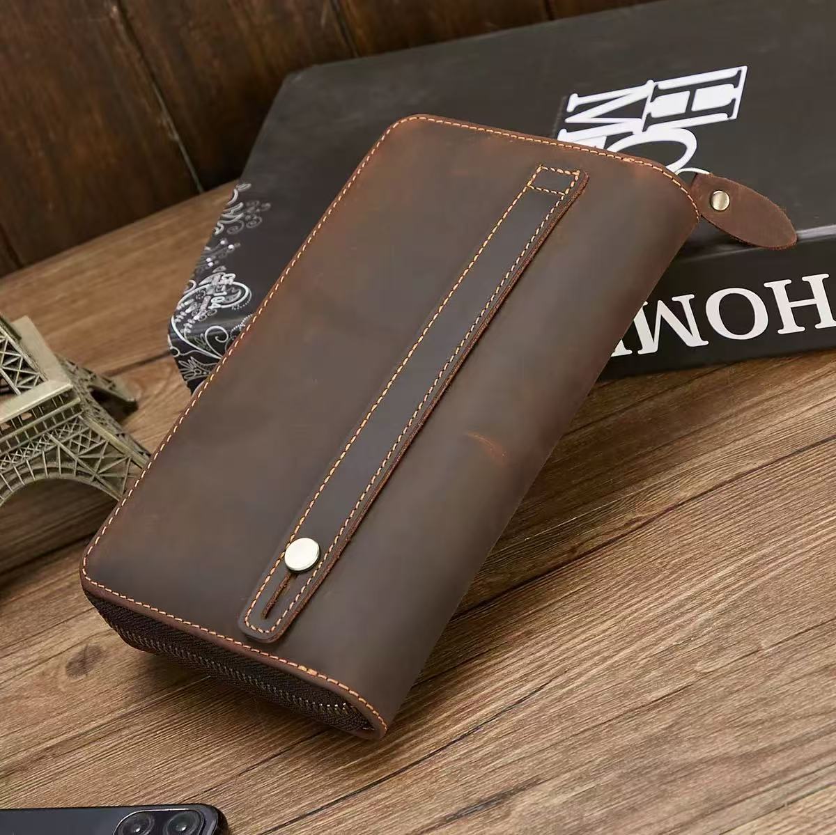 New Men Vintage Genuine Leathe - Leather Wallet Men recension och pris