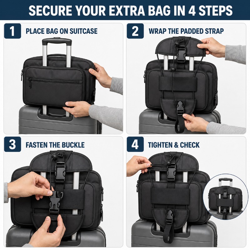 1pc Wear‑Resistant Oxford Cros - Travel Luggage Set recension och pris